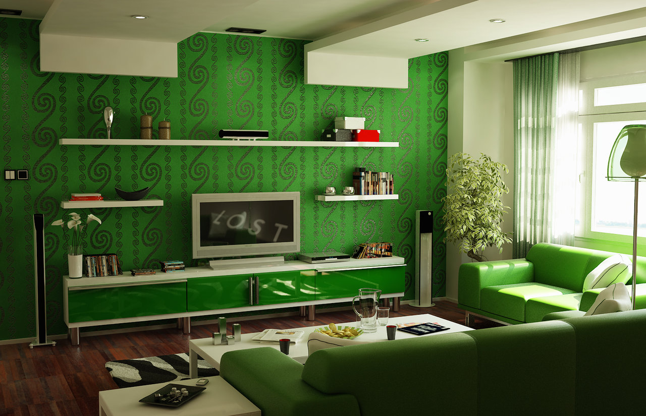 Green Living Room Wall Color