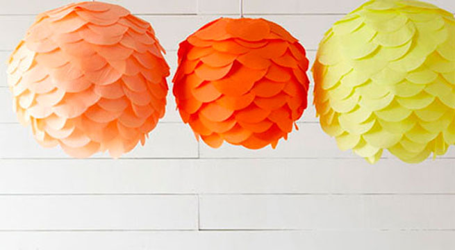 Lamparas colores bricolaje