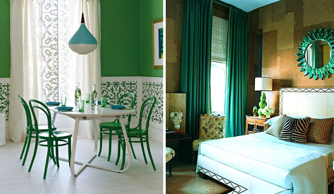 Decoración en verde esmeralda: ideas