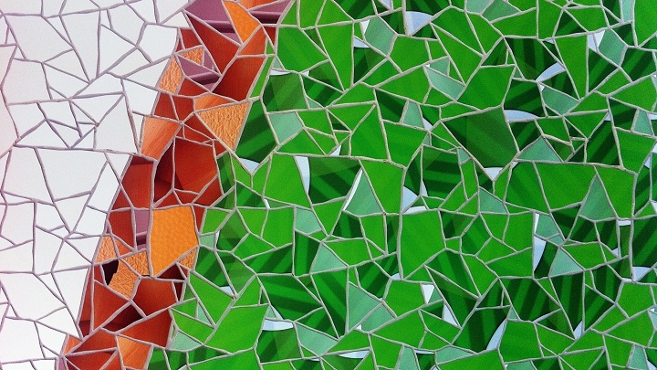 Cómo hacer mosaicos de azulejos rotos