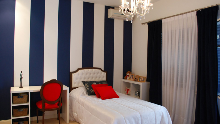 dormitorio estilo navy