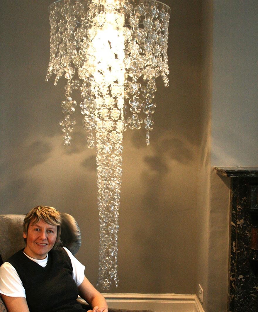 Plastic Bottle Chandelier 3