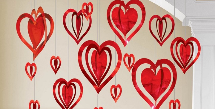 Decoración con corazones