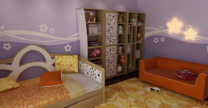 Dormitorios infantiles coloridos