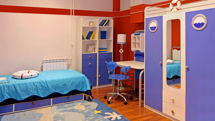 dormitorio azul