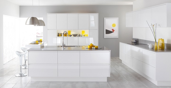 Fotografias de cocinas de color blanco