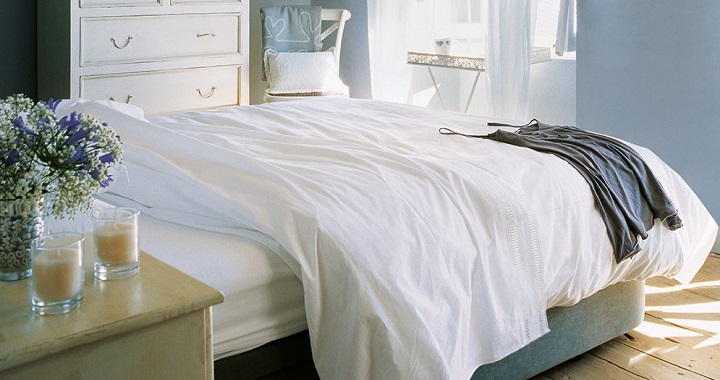 dormitorio azul foto