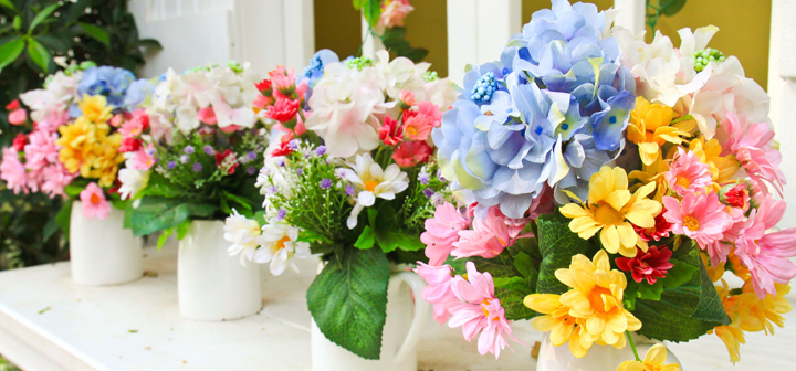 ideas faciles y baratas para decorar con flores