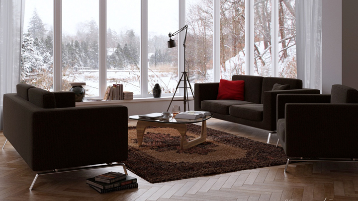 decoracion para una casa caliente en invierno