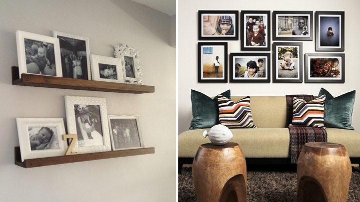 decorar con cuadros y marcos de fotos