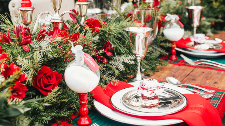 claves para decorar una mesa de navidad tradicional