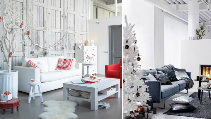 decoracion navidad blanco