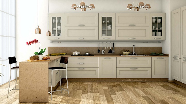 cocina beige