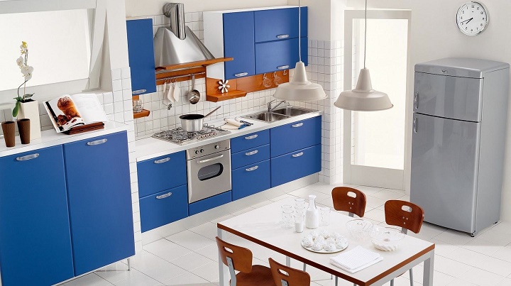 cocina azul