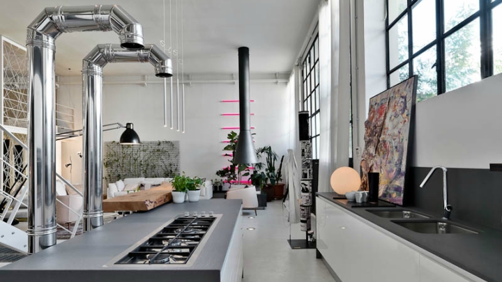 cocina loft milan