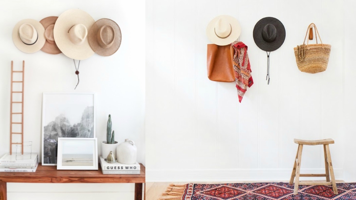 ideas decoracion sombreros