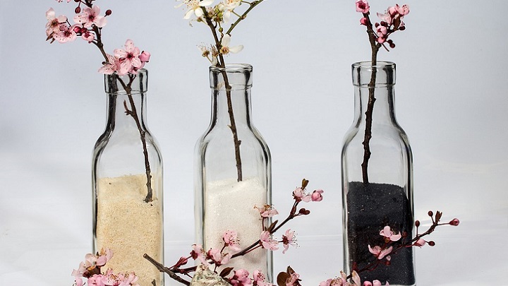 botellas-con-flores