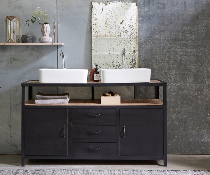 mueble-de-lavabo-en-metal-y-madera-oscura