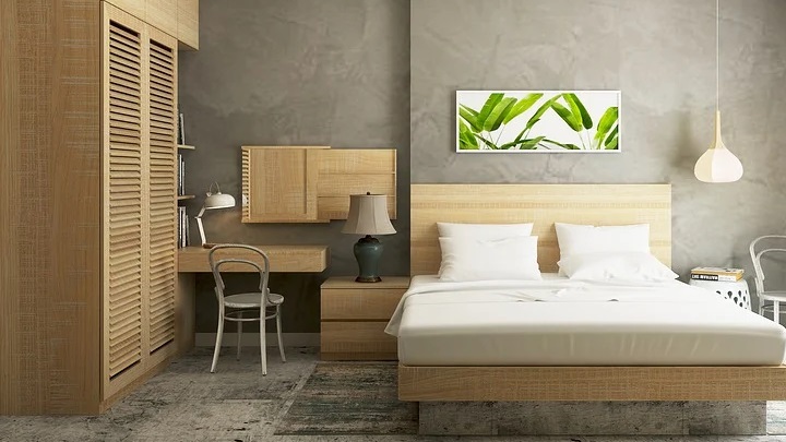 dormitorio-de-madera-con-alfombra