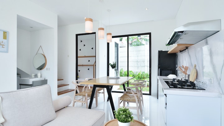 decoracion-de-cocina-en-blanco-y-negro